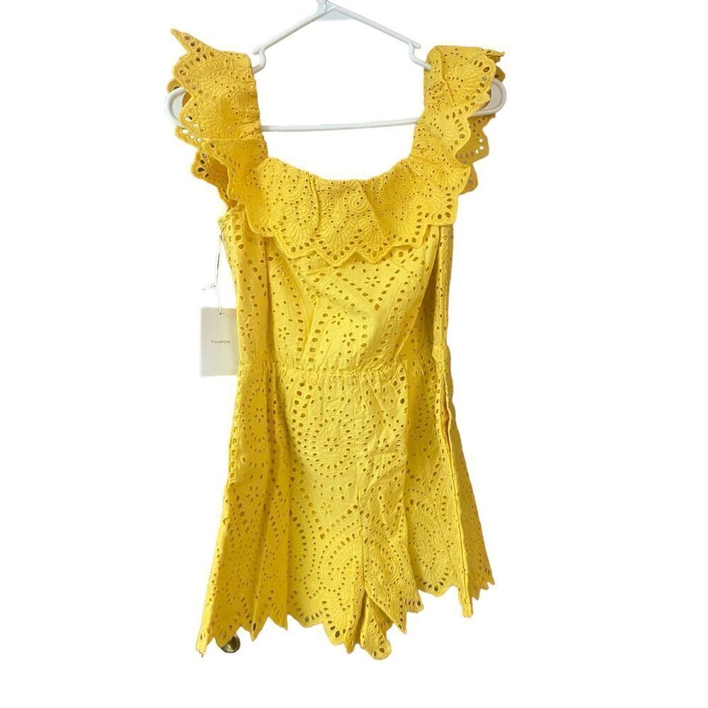 Tularosa Jordina Romper in Cardinal Yellow Size Small‎ NWT (READ) 4-4 - Picture 5 of 8
